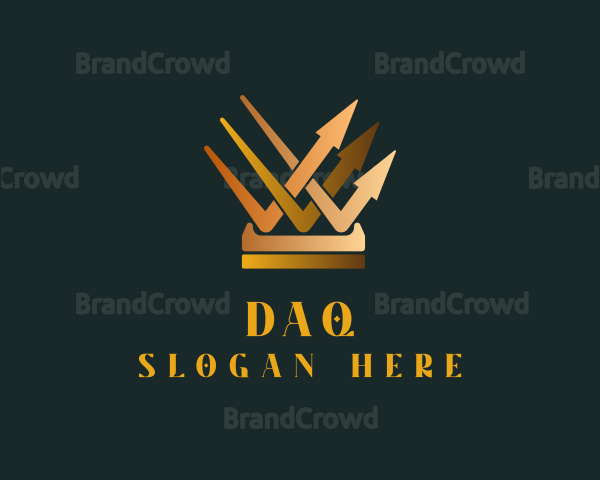 Crown Arrow Graph Logo