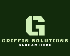 Military Green Letter G logo design