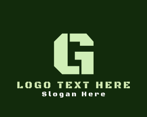 Military Green Letter G Logo