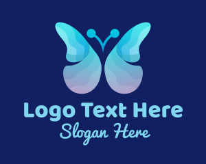 Blue - Blue Butterfly Spa logo design