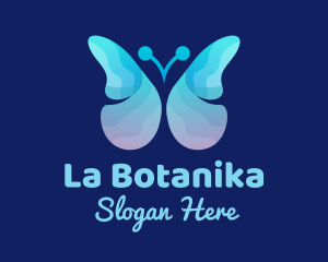 Blue Butterfly Spa logo design