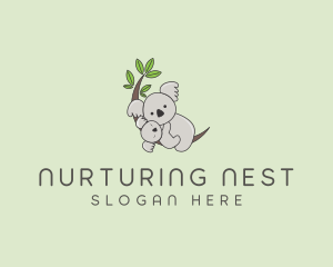 Mother & Baby Koala logo design