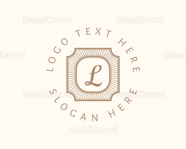 Elegant Art Deco Square Logo