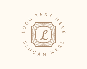Fragrance - Elegant Art Deco Square logo design