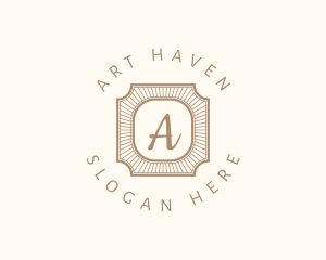 Elegant Art Deco Square logo design