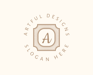 Elegant Art Deco Square logo design