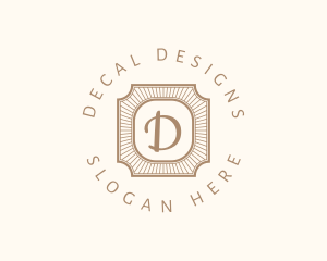 Elegant Art Deco Square logo design