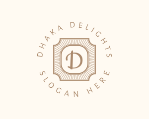 Elegant Art Deco Square logo design