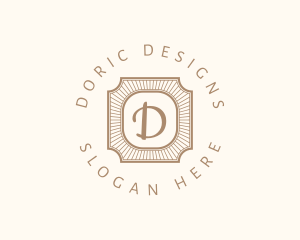 Elegant Art Deco Square logo design