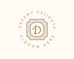 Elegant Art Deco Square logo design