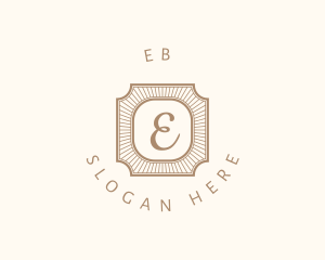 Vintage - Elegant Art Deco Square logo design