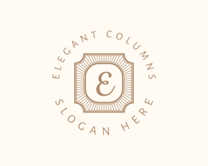 Elegant Art Deco Square logo design