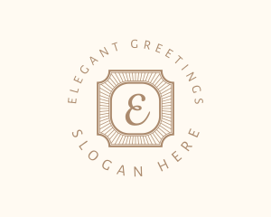 Elegant Art Deco Square logo design