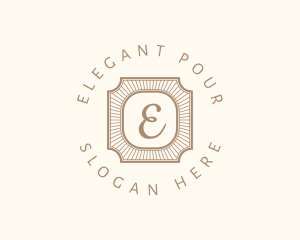 Elegant Art Deco Square logo design