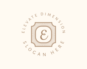 Elegant Art Deco Square logo design