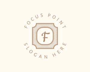 Elegant Art Deco Square logo design