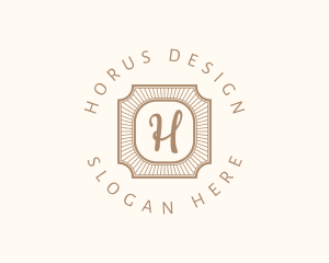 Elegant Art Deco Square logo design