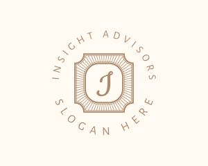 Elegant Art Deco Square logo design