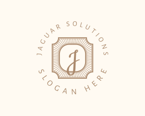 Elegant Art Deco Square logo design