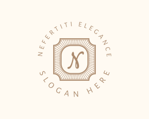 Elegant Art Deco Square logo design