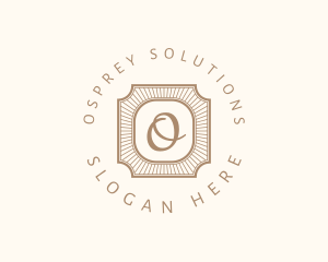 Elegant Art Deco Square logo design