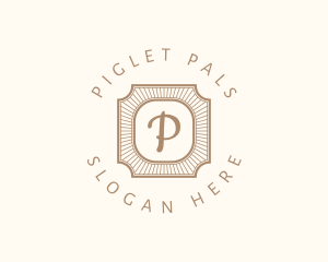 Elegant Art Deco Square logo design