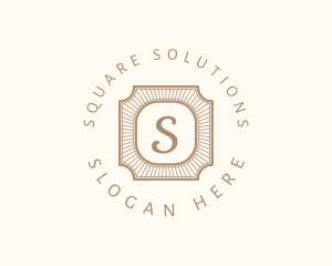 Elegant Art Deco Square logo design