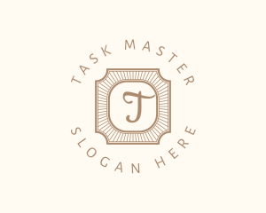 Elegant Art Deco Square logo design