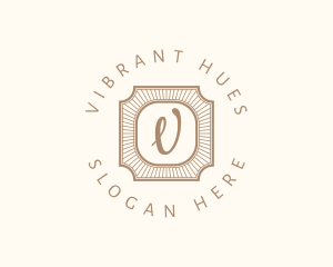 Elegant Art Deco Square logo design