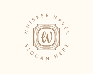 Elegant Art Deco Square logo design