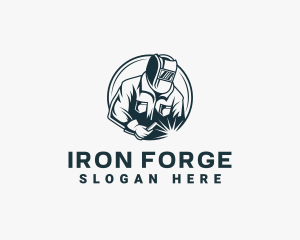 Ironwork - Welding Ironwork Machinist logo design