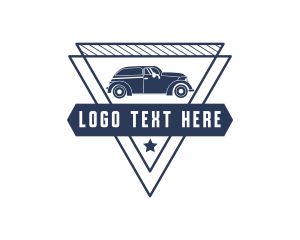 Auto Detailing - Triangle Car Vehicle logo design
