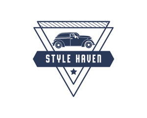 Race - Triangle Car Vehicle logo design