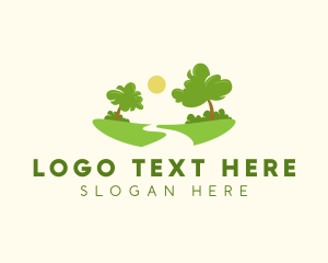 Recreation - Nature Park Tree logo design