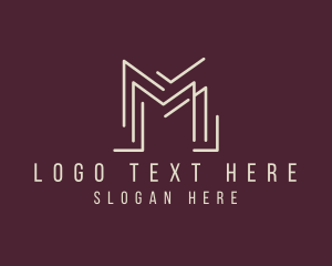 Modern Professional Letter M  logo design