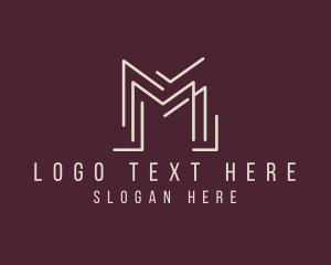 Vc Firm - Modern Professional Letter M logo design