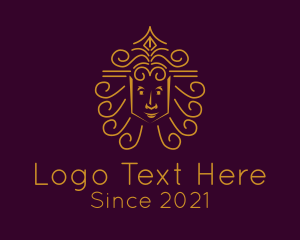 Mythical - Gold Mythical Character logo design