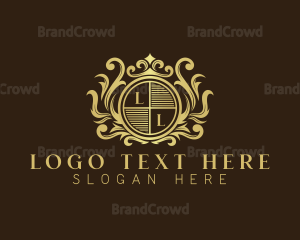 Elegant Ornament Crown Logo