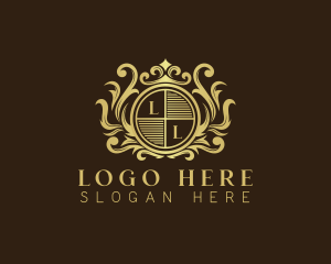 Elegant Ornament Crown logo design