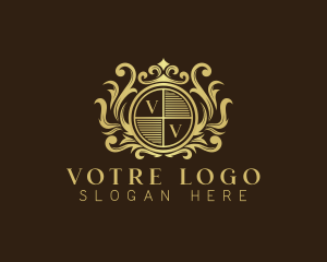 Elegant Ornament Crown logo design