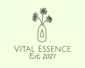 Essence - Minimal Flower Vase logo design