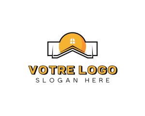 House Residential Roofing Logo