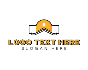 Architecture - House Residential Roofing logo design