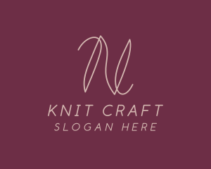 Knit - Knitting Thread Clothing logo design