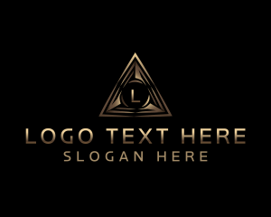 Investment - Pyramid Tech Triangle logo design