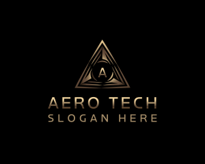 Pyramid Tech Triangle logo design