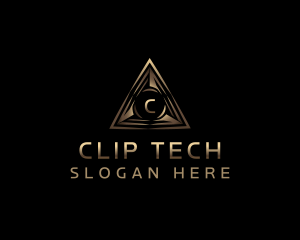 Pyramid Tech Triangle logo design