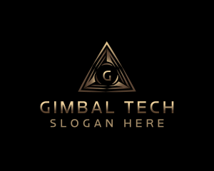 Pyramid Tech Triangle logo design