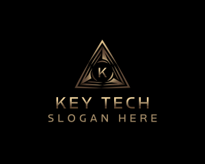 Pyramid Tech Triangle logo design