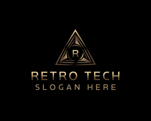 Pyramid Tech Triangle logo design